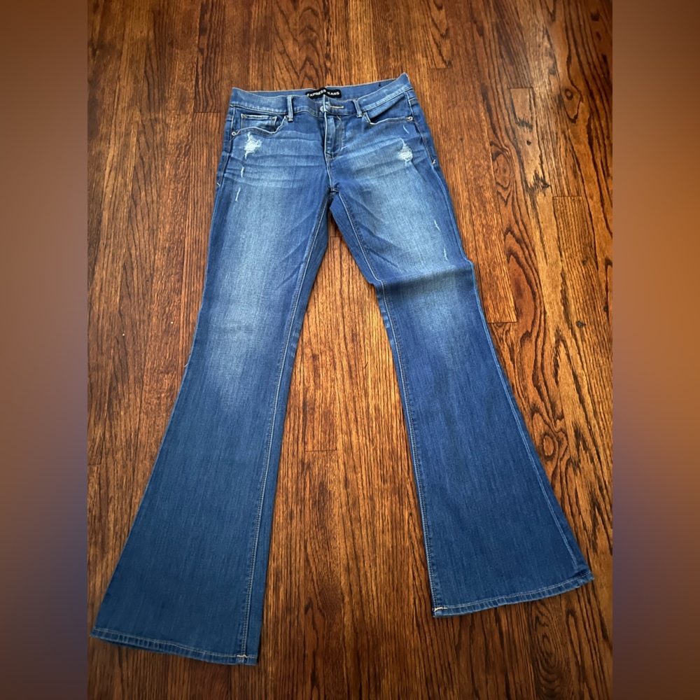 Express worn jeans.